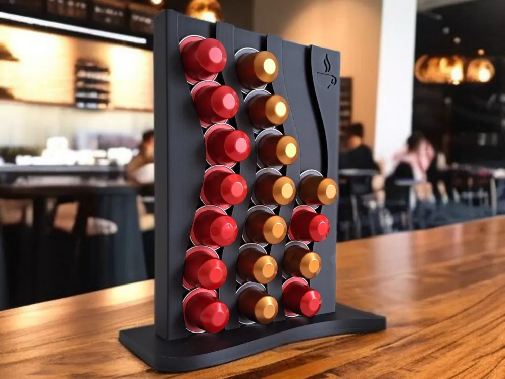 Wellenförmiger Nespresso-Kapselhalter & -Organizer